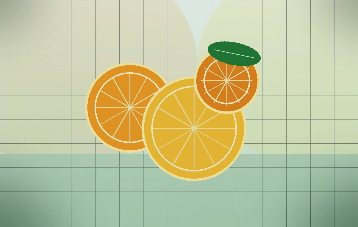 Ilustracion de citricos para programa IMBA